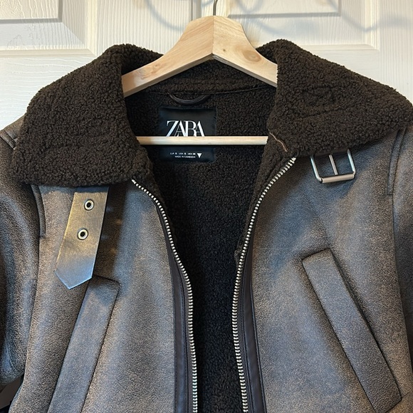 Zara DOUBLE FACED JACKET - Picture 6 of 8
